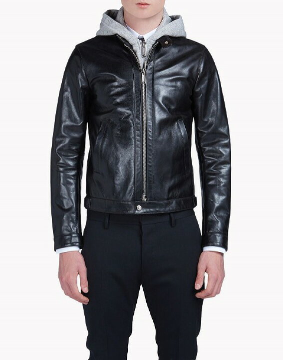 国内正規 希少 □ DSQUARED2 17AW レイヤード レザー ライダース 