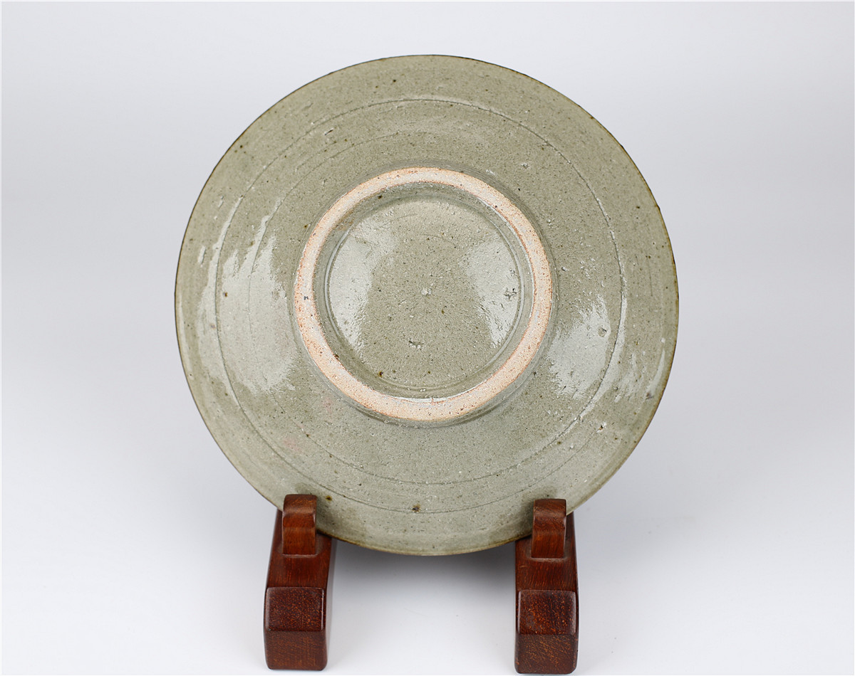 本物保証濱田庄司(浜田庄司) 鐵絵皿 濱田晋作識箱 益子焼 人間国宝 民藝