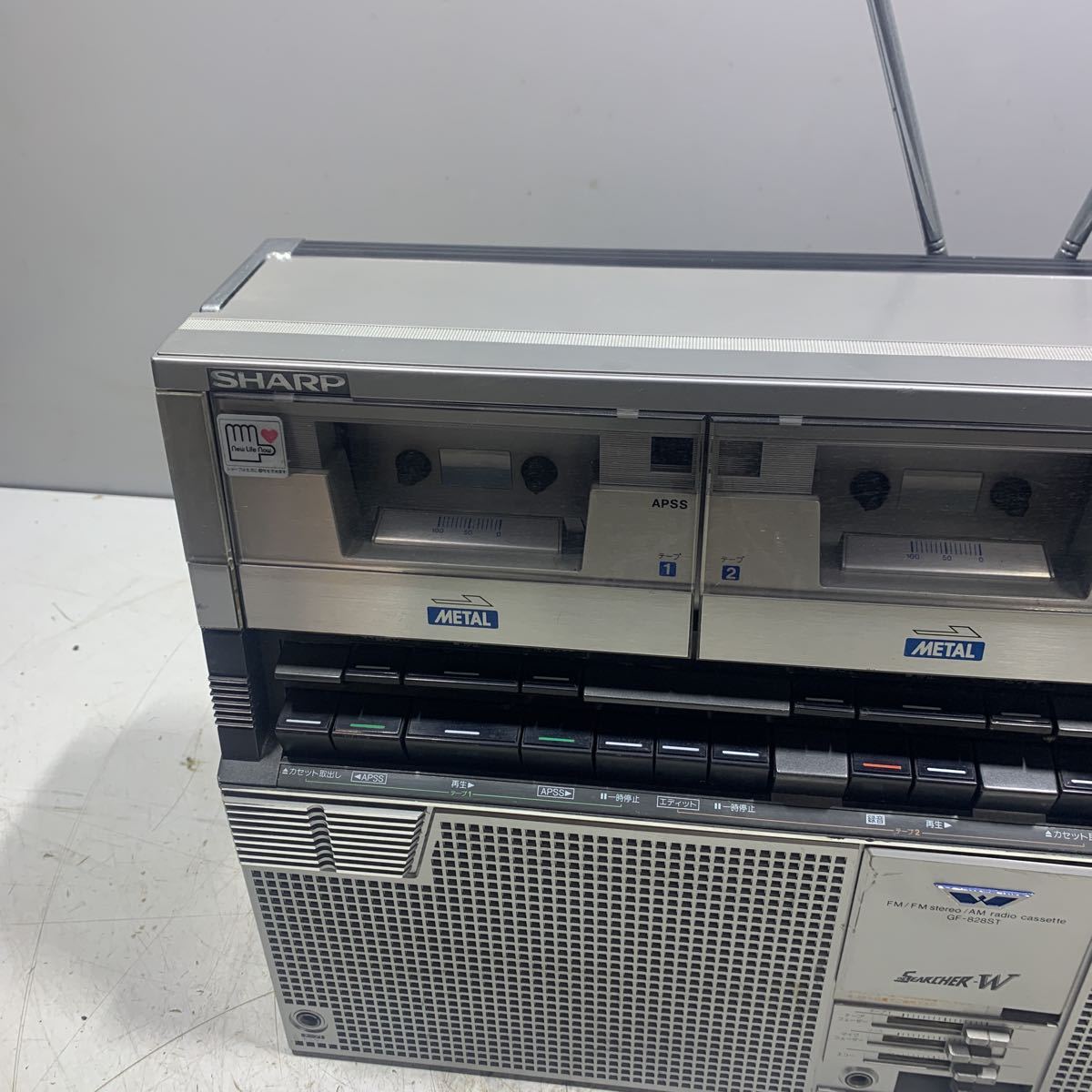GB-2214 SHARP シャープ◇THE SEARCHER-W ラジオ付ステレオテープ