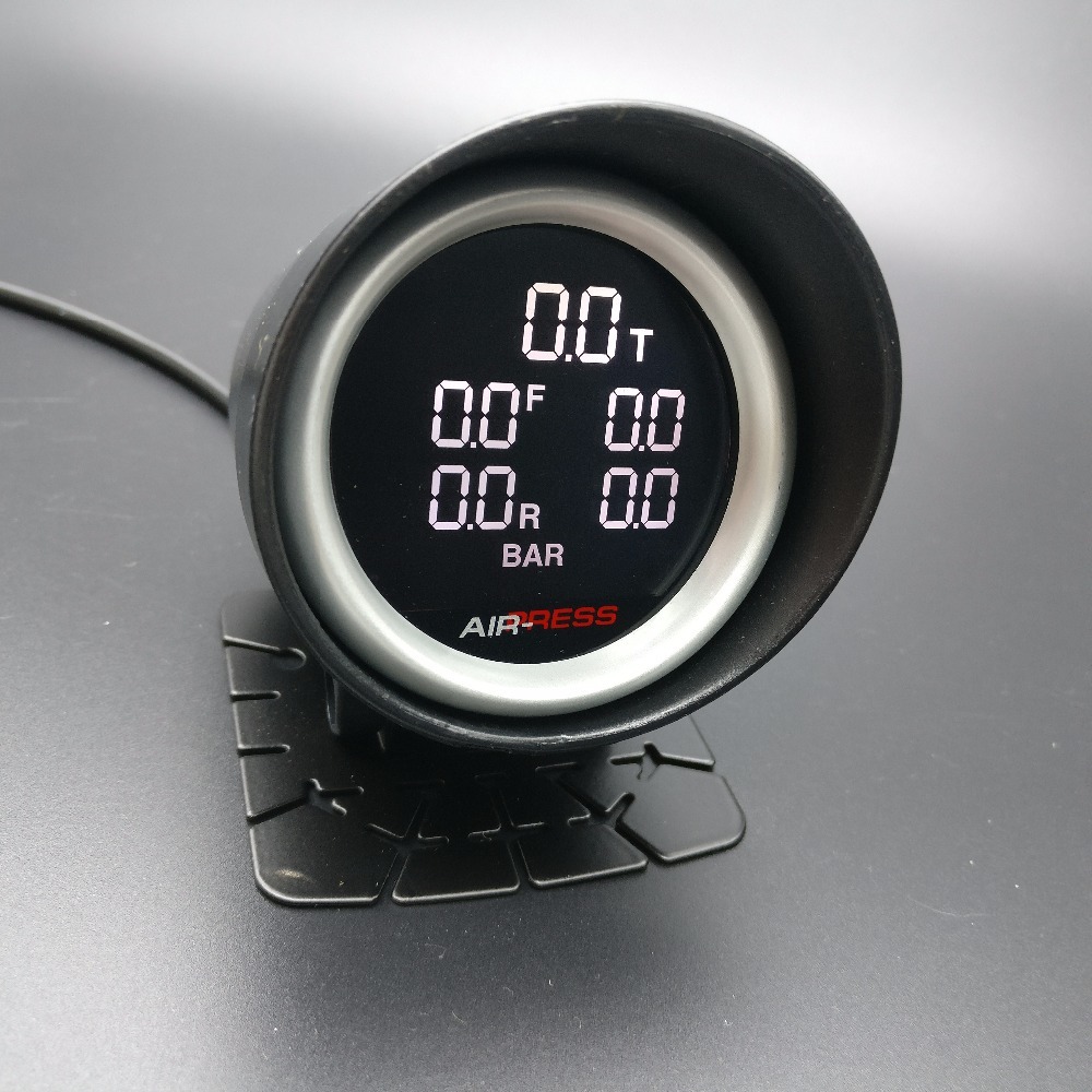 【保証付き】【送料無料】【当日発送】■配線5m■エアサス 7色　LED センサー５個付き ゲージ デジタルメーター 当日発送保証付送料無料7色 切り替え□配線5m LED タンク N17 パーツ
