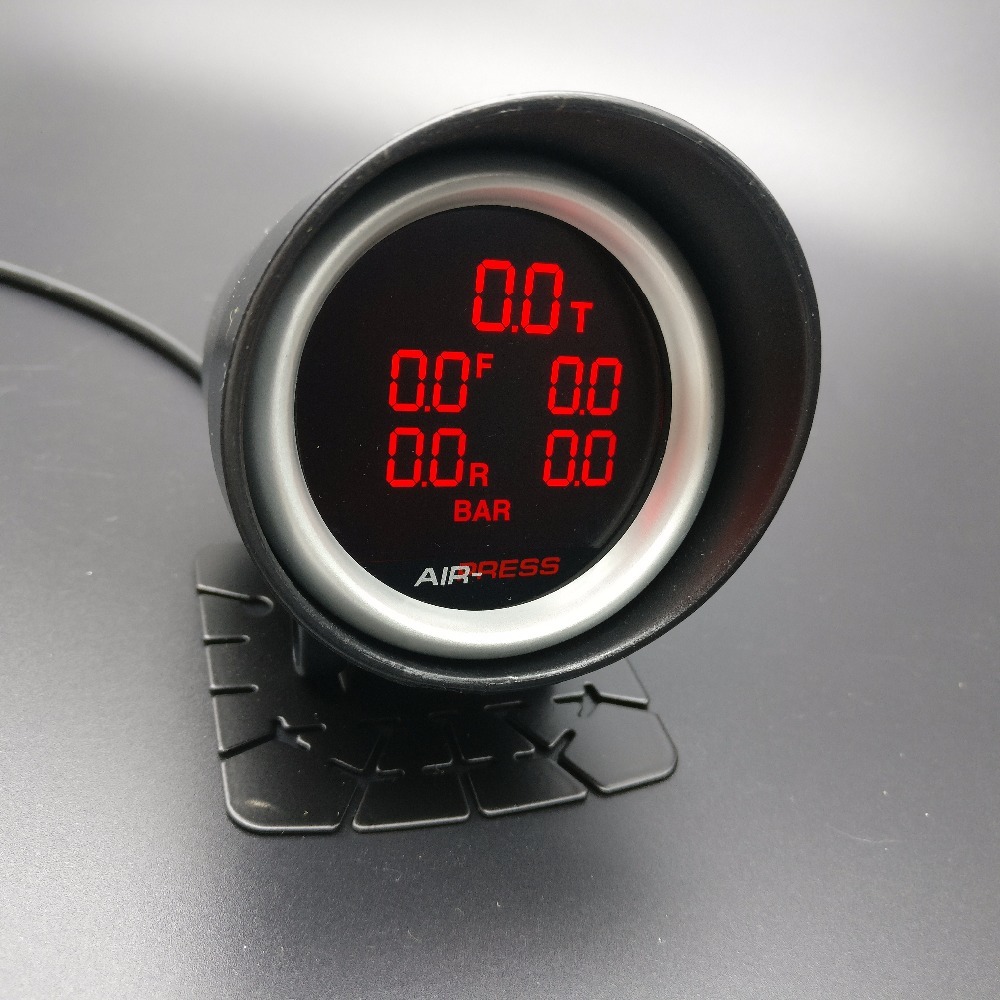 【保証付き】【送料無料】【当日発送】■配線5m■エアサス 7色　LED センサー５個付き ゲージ デジタルメーター 当日発送保証付送料無料7色 切り替え□配線5m LED タンク N17 パーツ