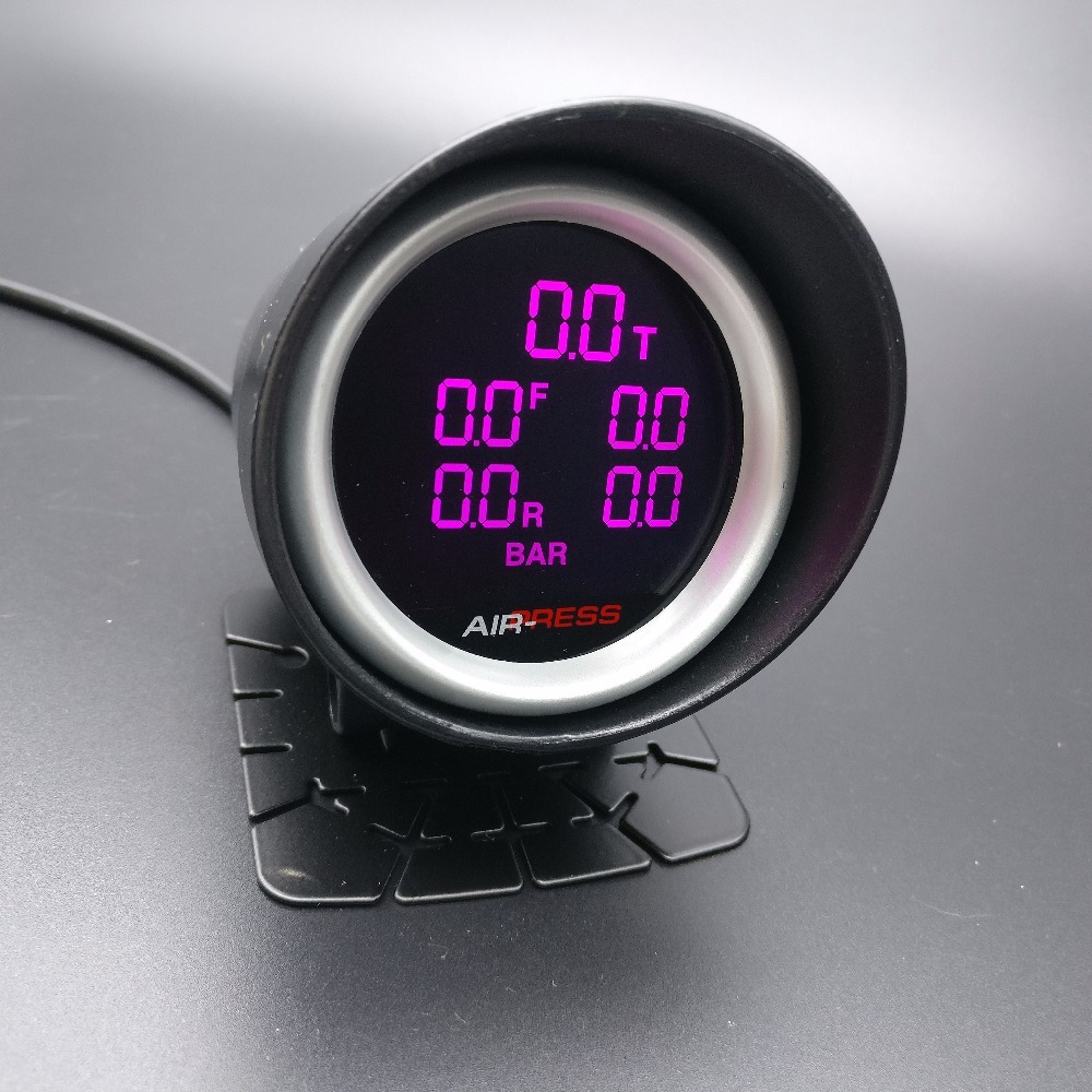 【保証付き】【送料無料】【当日発送】■配線5m■エアサス 7色　LED センサー５個付き ゲージ デジタルメーター 当日発送保証付送料無料7色 切り替え□配線5m LED タンク N17 パーツ