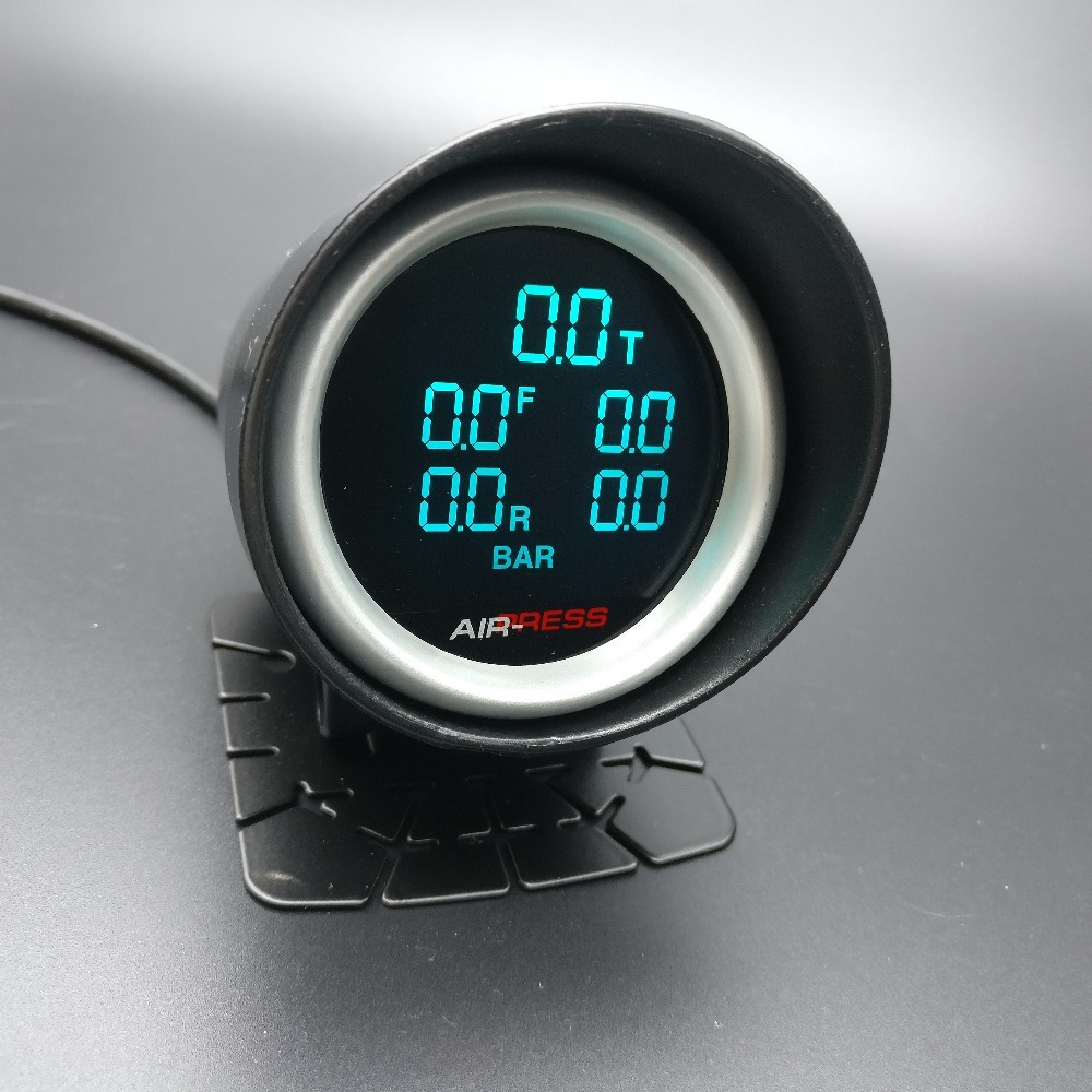 【保証付き】【送料無料】【当日発送】■配線5m■エアサス 7色　LED センサー５個付き ゲージ デジタルメーター 当日発送保証付送料無料7色 切り替え□配線5m LED タンク N17 パーツ