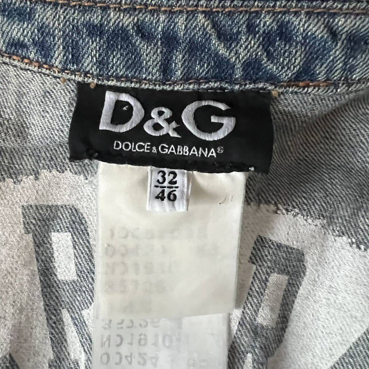 ドルチェ＆ガッバーナ【圧巻の存在感】ドルガバ D&G デニムジャケット 