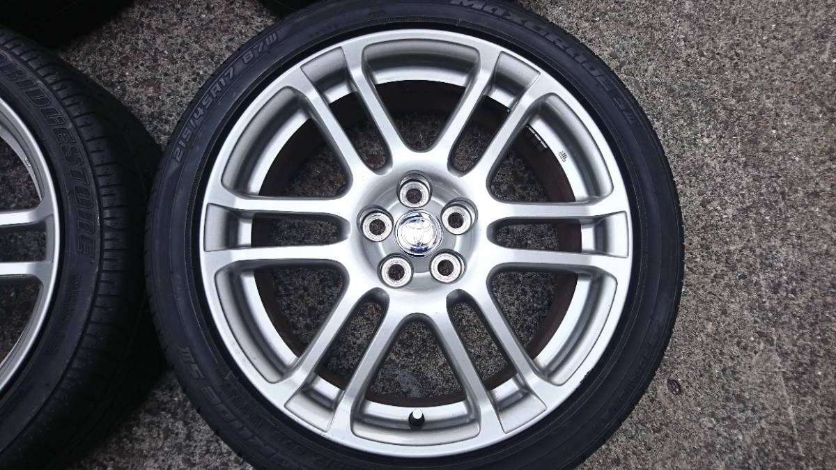 良品】トヨタ カルディナ 純正 17インチ×7J +45 5H100 ハブ径約54mm