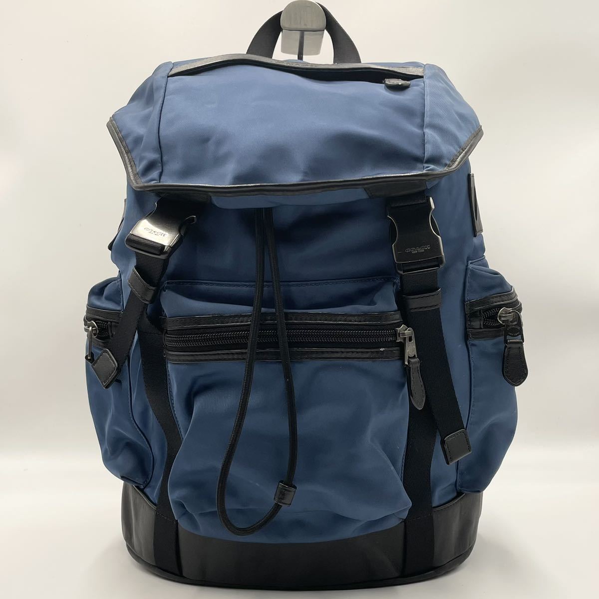 1円 美品 【高級感】COACH コーチ メンズ リュックサック TREKPCK 