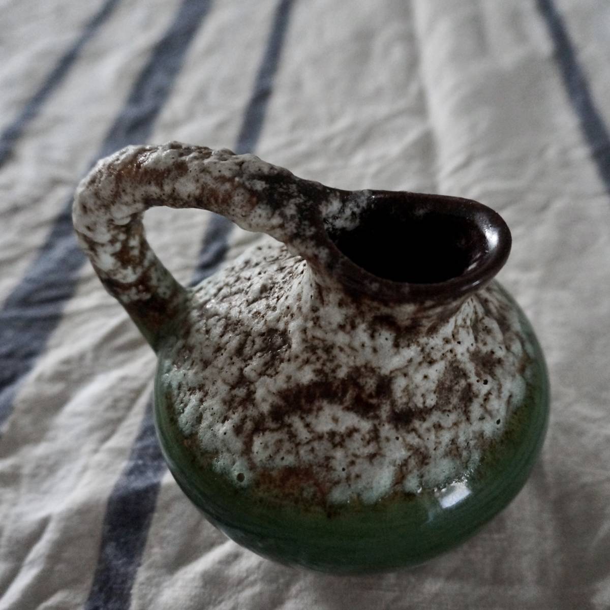 Fat Lava Vase 70s Flower Scheurich Vintage Pottery German Floor
