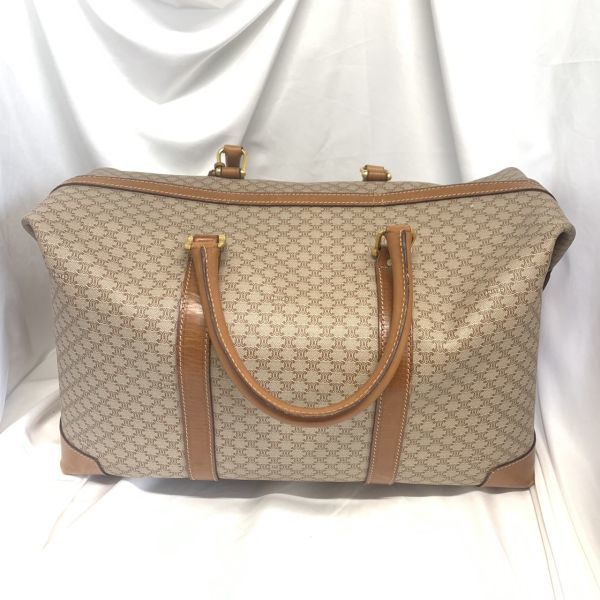 【1円スタート】CELINE ボストンバッグ セリーヌ マカダム柄 オールドセリーヌ ヴィンテージ ゴールド金具 ブランドバッグ CELINE マカダム柄 セリーヌ ⭐良品・定番⭐ ヴィンテージ|セリーヌ マカダムボストンバッグ
