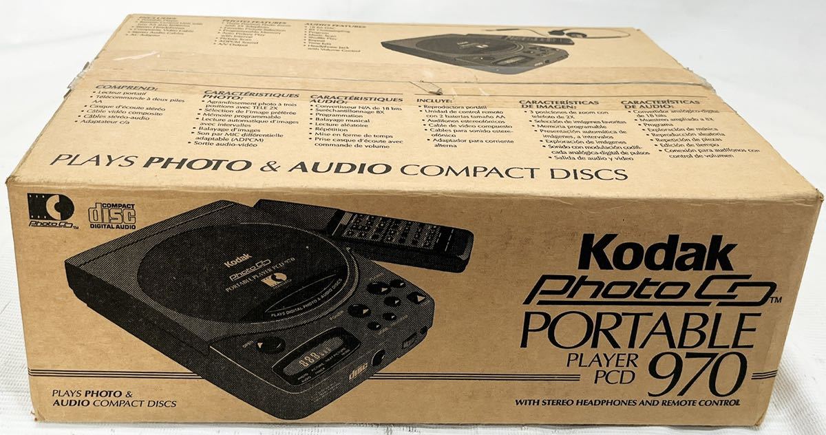最安値，定番 kodak コダック photo CD PORTABLE PCD 970 ポータブル フォトCDプレーヤー 付属品/箱付き ほぼ 品(CDプレーヤー)｜売買されたオークション情報、yahooの商品情報をアーカイブ公開 - オークファン CDプレーヤー