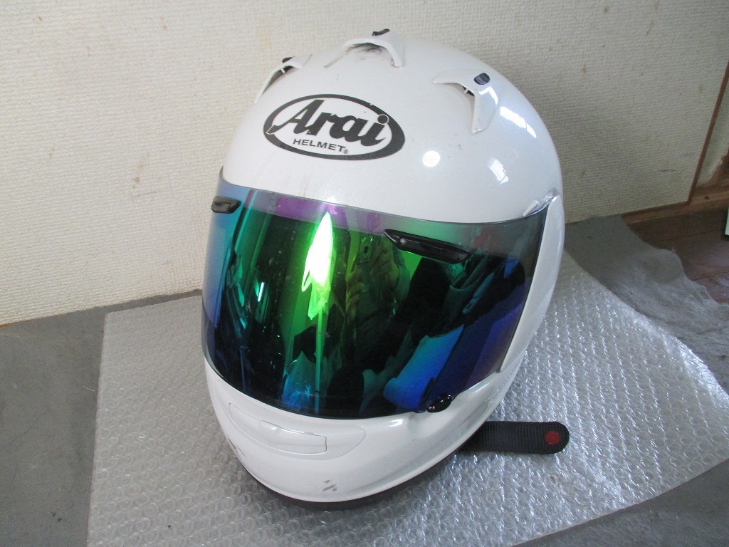 Arai 57~58cm Mサイズ フルフェイスヘルメット □Arai アライ フルフェイス 13年製 Mサイズ 57-58cm ヘルメット