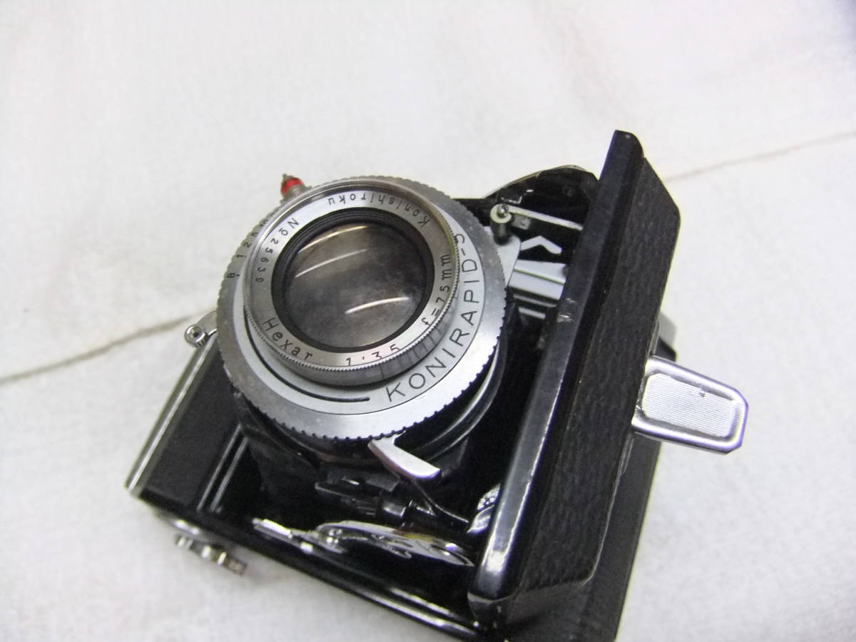 1951年販売 コニカ PEARL Ⅱ 2 小西六 パール 蛇腹カメラ Hexar F3.5