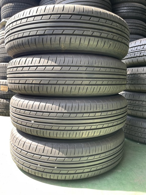 バリ山145/80R13 75S 鉄ホイール・激安!!4本セット価格C214 ホイール