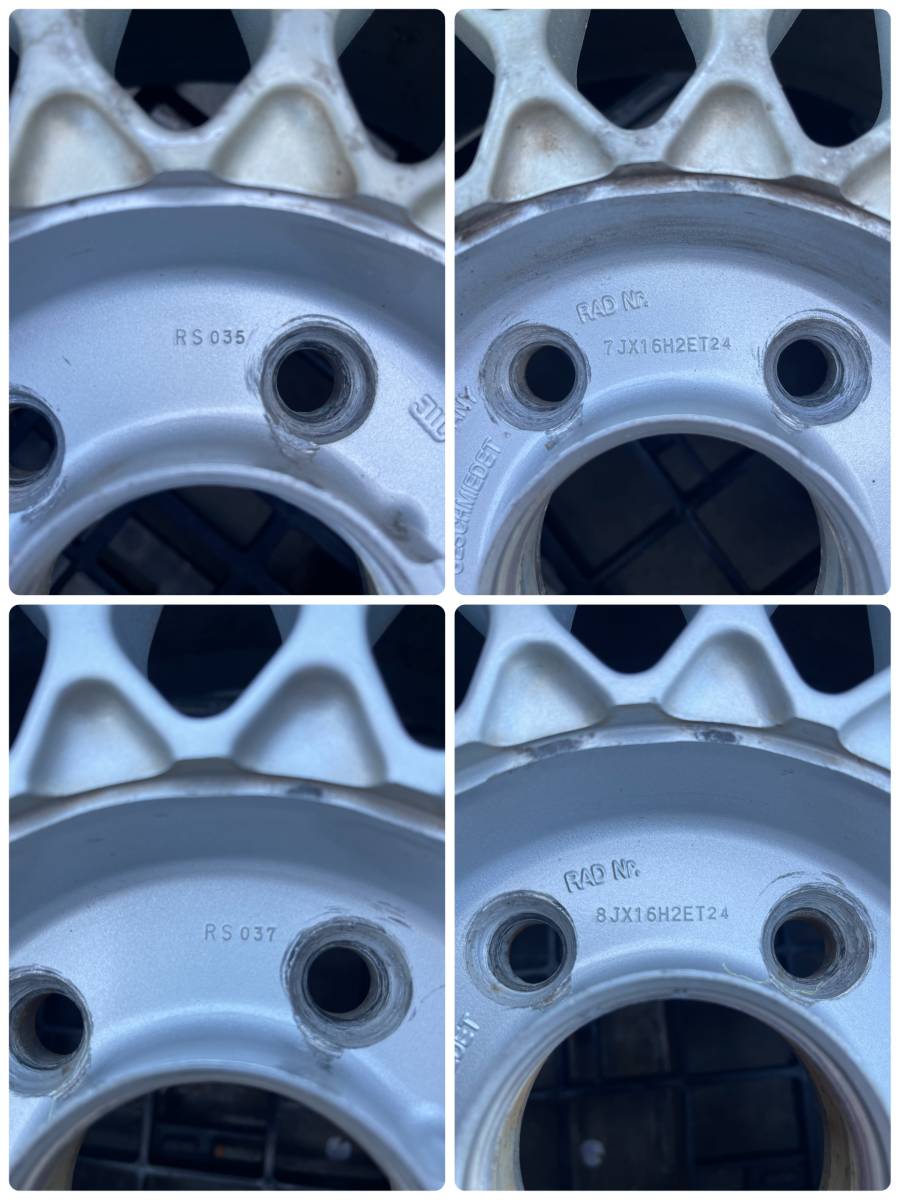 BBS RS035 RS037 4本 16インチ 7J +24 8J +24 114.3 5H 3
