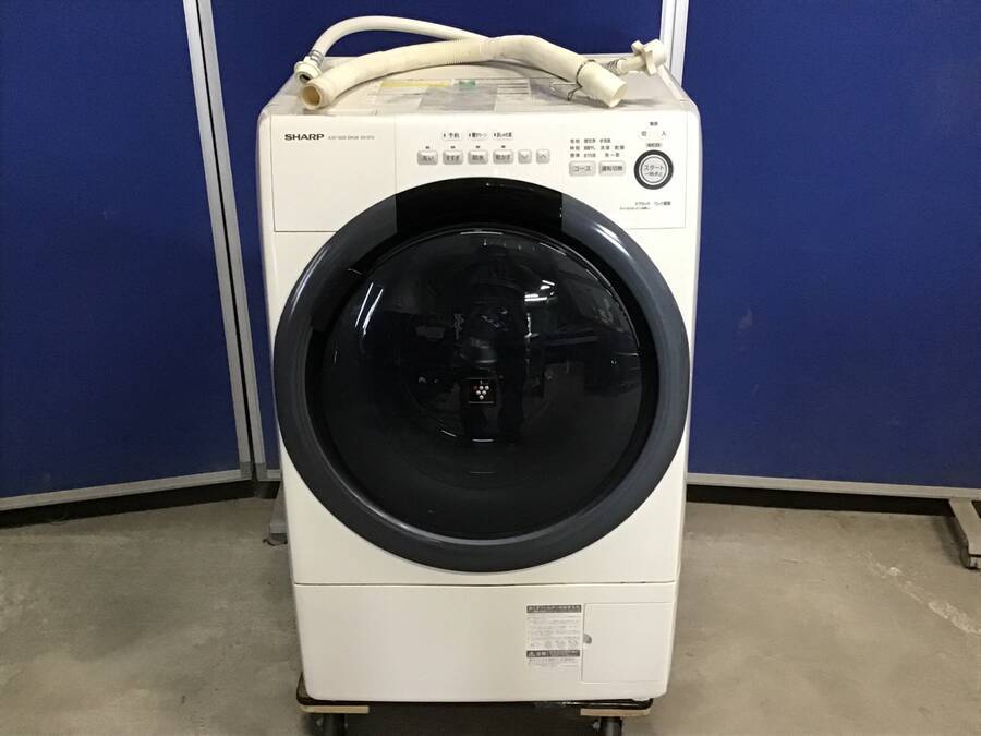 まとめ買い割引 SHARP ES-S7D-WR ドラム式電気洗濯乾燥機 ホース×2