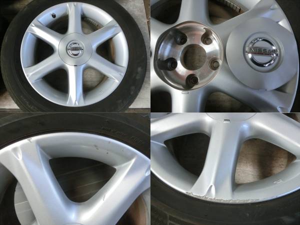 H1400) F50シーマ 225/55R17インチ 純正ホイール タイヤ4本