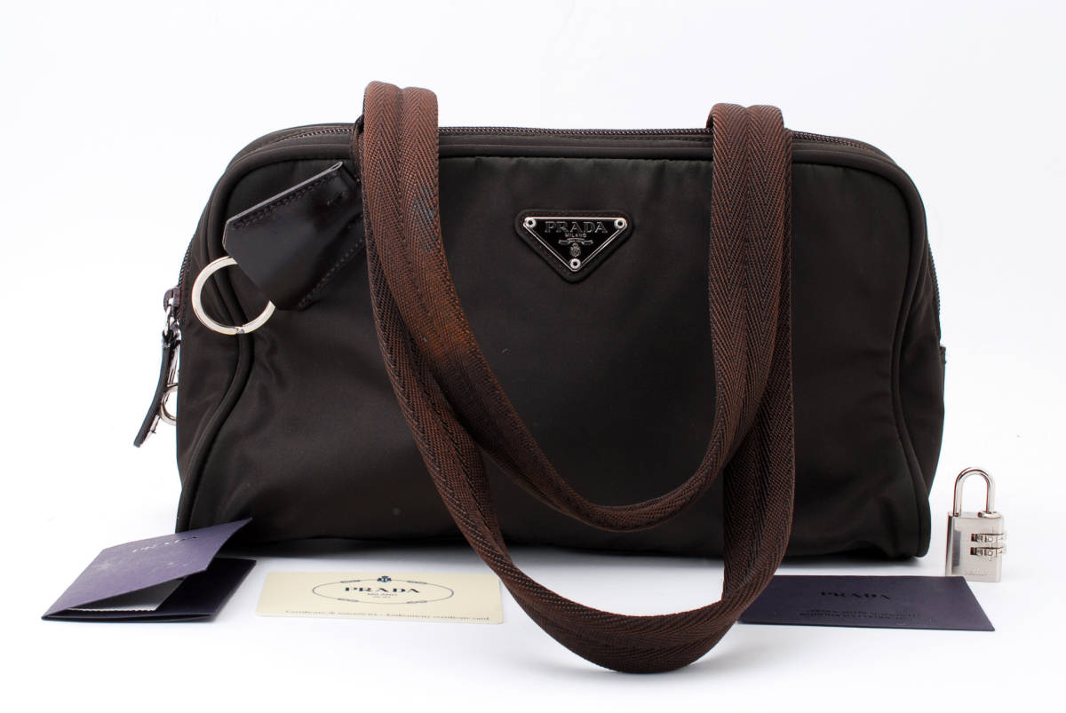 M水018 / PRADA プラダ ハンドバッグ ナイロン ハンドバッグ 