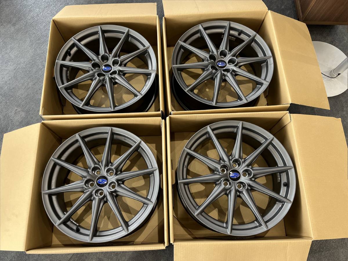 スバル】新車外し 現行BRZ ZD8 純正ホイール 18インチ4本セット PCD100 