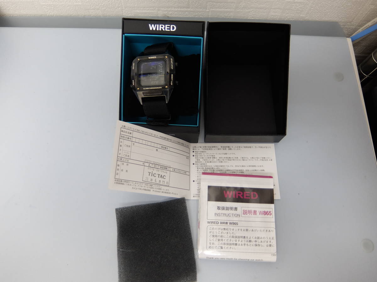 中古】SEIKO WIRED W865 デジタル ウォッチ 簡易動作確認品