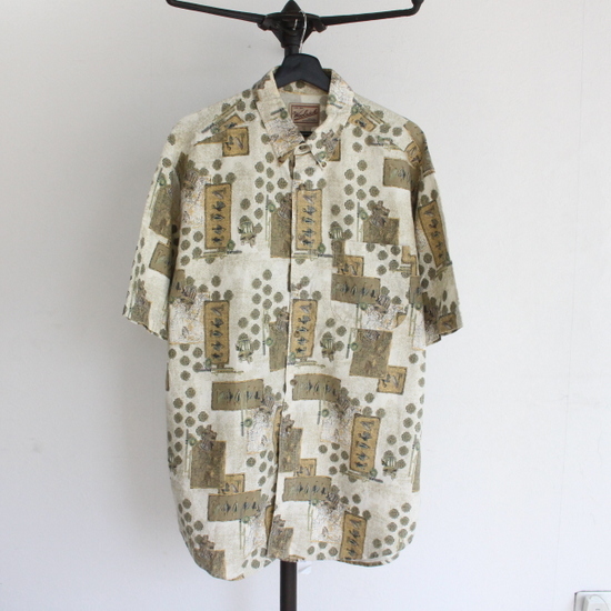 60S Hilton ボウリングシャツ チェーンステッチ ヒルトン60年代