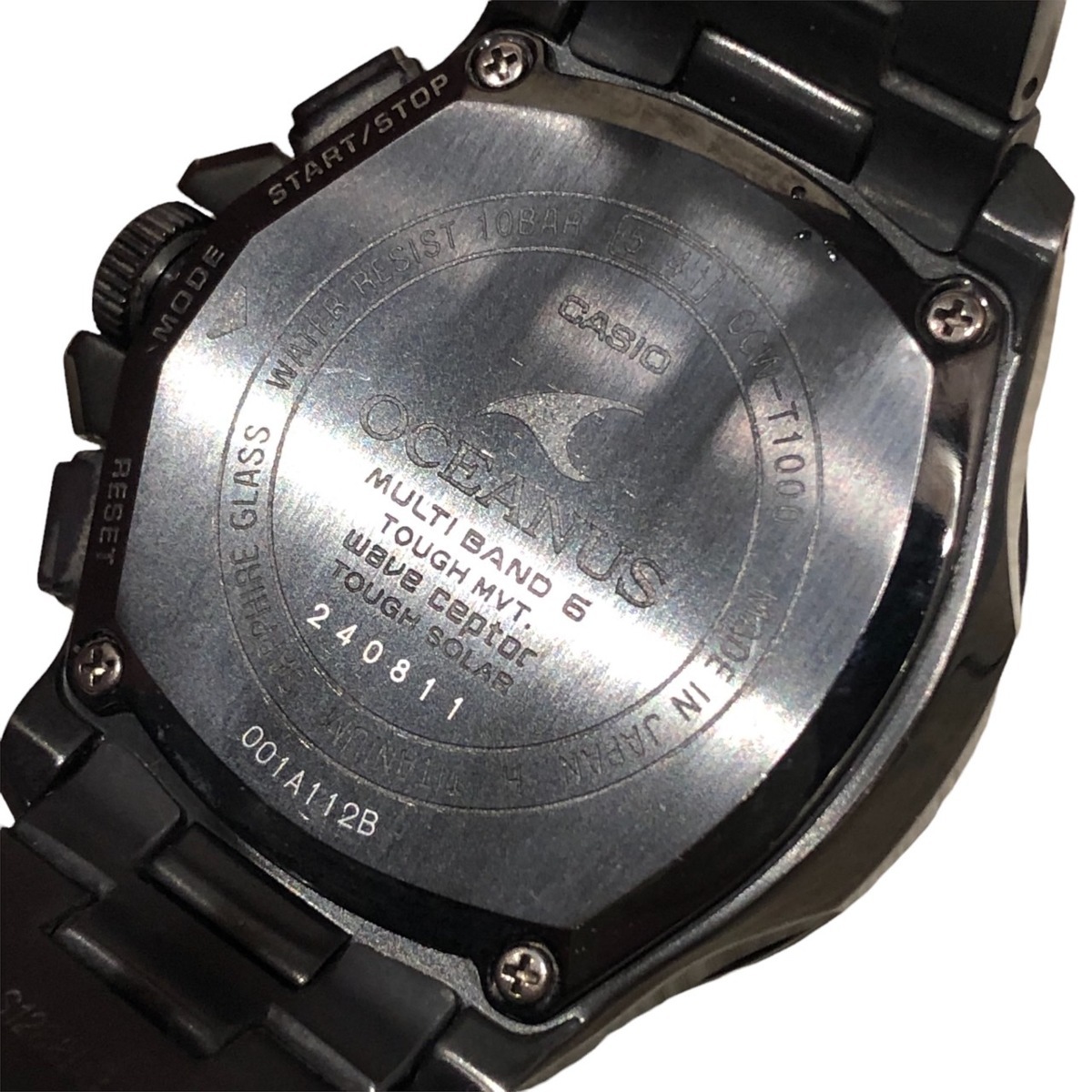1円 CASIO カシオ OCEANUS オシアナス 電波ソーラー クロノ デイト 