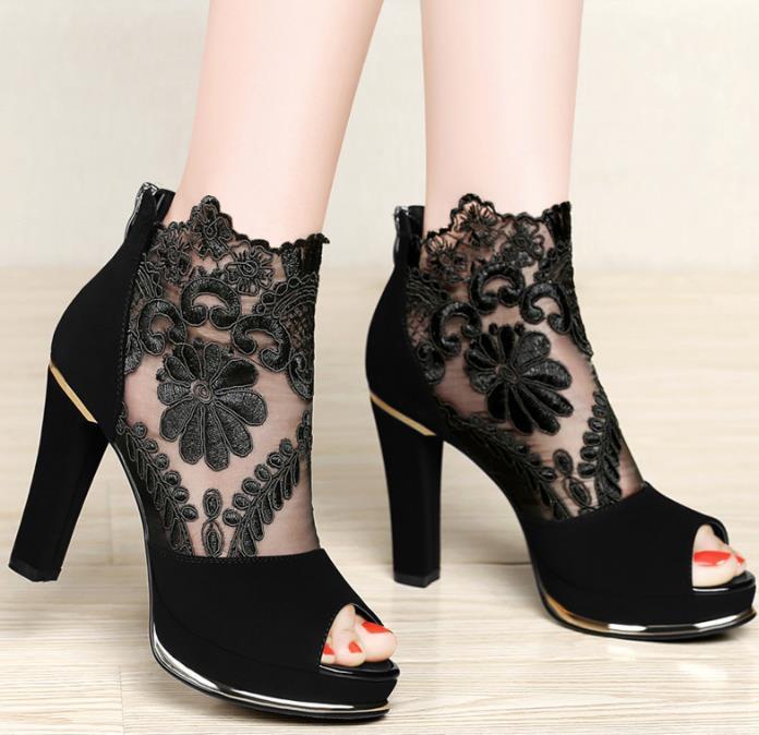 レディース ストーム 厚底 パンプス オープントゥ サンダル ハイヒール おしゃれ レース セクシー 2913sd ブラック系 売買されたオークション情報 Yahooの商品情報をアーカイブ公開 オークファン Aucfan Com