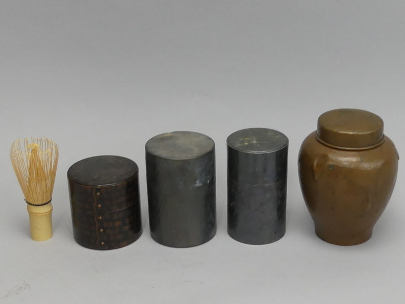 sz94 西山堂 茶筒 茶壺 いぶし銀 銅茶壺 煎茶器 茶道具 まとめて