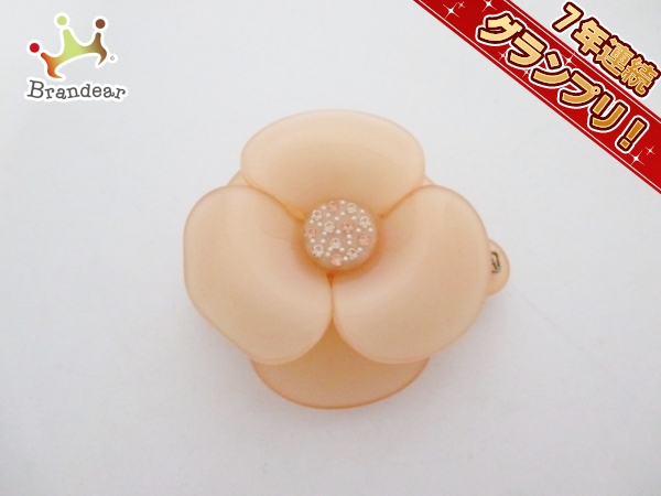 アレクサンドル ドゥ パリ バレッタ 美品 オレンジ フラワー ALEXANDRE