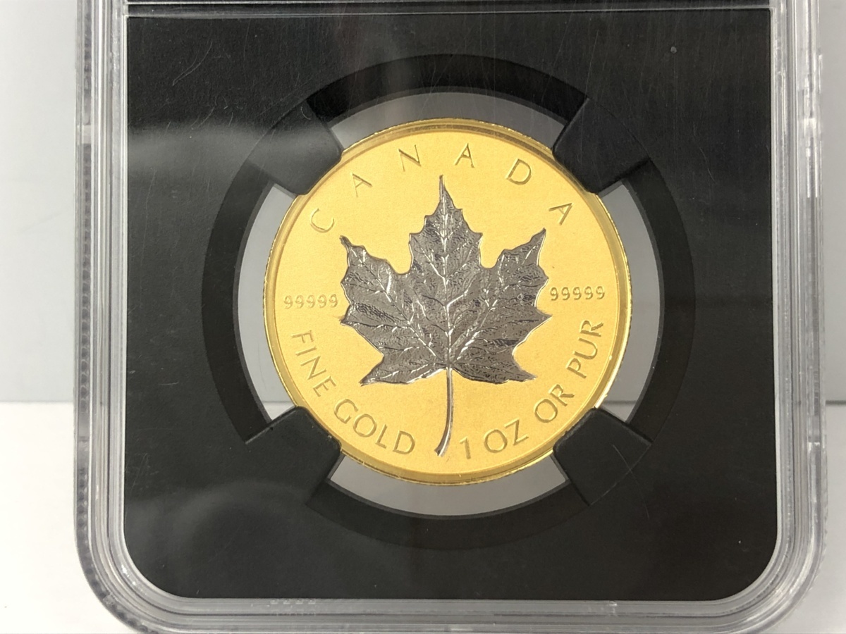 美品】メイプルリーフ金貨 NGC PF70 REVERSE PROOF 2018年 