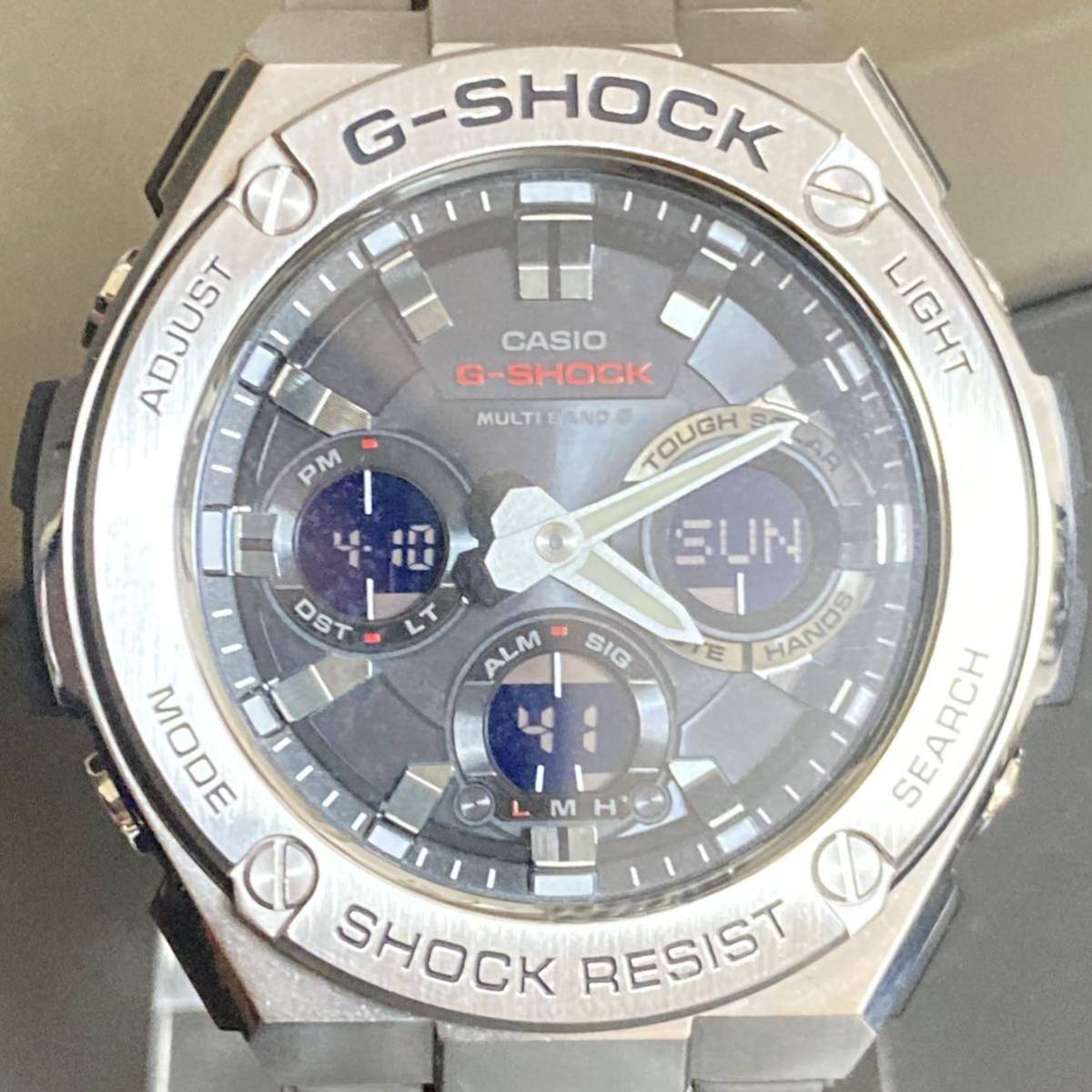 極 G-SHOCK GST-W110D-1AJF G-STEEL/Gスチール タフソーラー 電波受信 