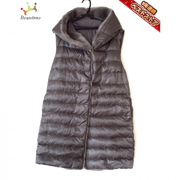 マックスマーラ Max Mara ダウンベスト サイズ38 S - グレー 