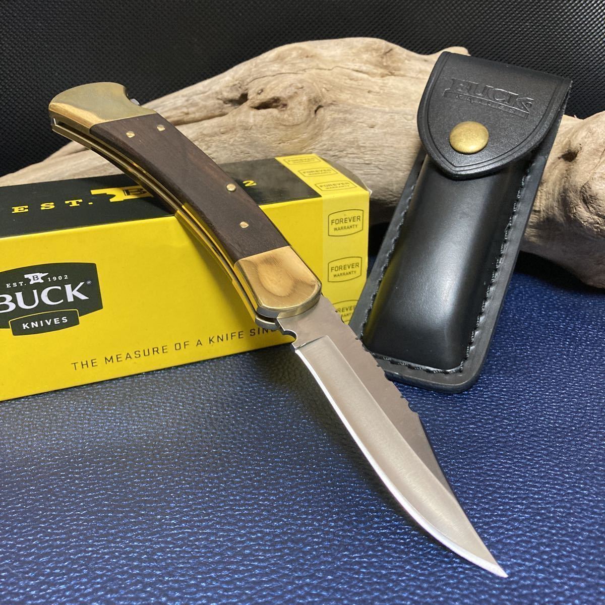 研ぎ師］110 BUCK KNIVES 440C USA フォールディングナイフ 折りたたみ 