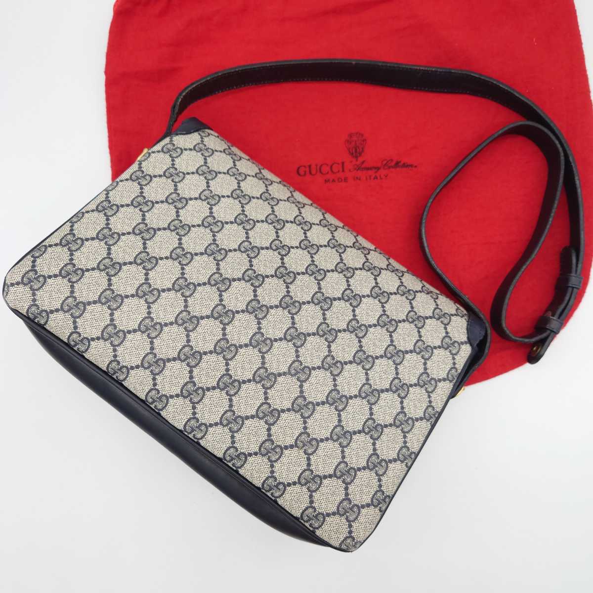 1円 【極美品・最高級】 GUCCI グッチ オールドグッチ GG柄 ロゴマーク  