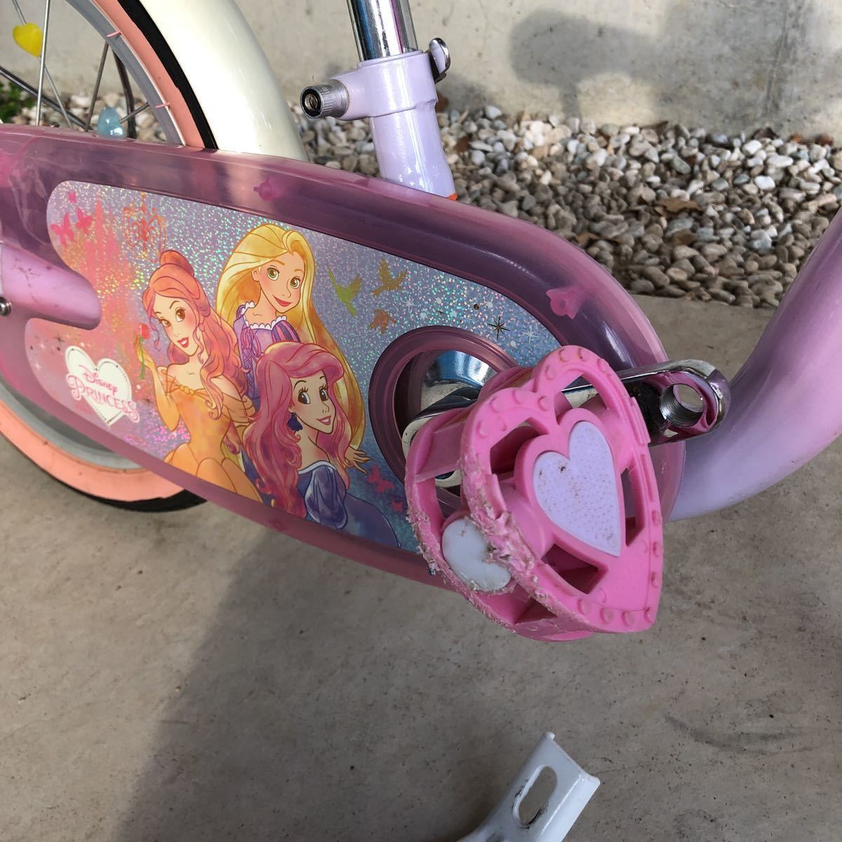 ディズニープリンセス 子供用自転車 キッズバイク 16インチ 屋内保管 