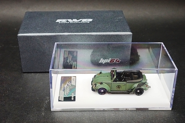 Beetle Volkswagen 1:64 1⁄64 Car Hot Hpi64 Resin ビートル Blue RWB