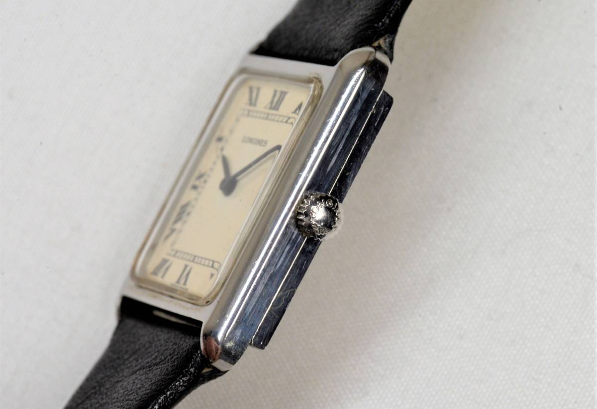 ☆ LONGINES ロンジン Cal.5601 手巻き ローマンダイアル レクタングル 