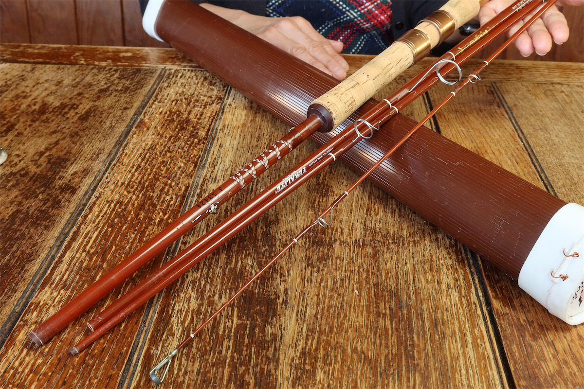 【最終出品】ヴィンテージ Mitchell 408 & バンブースピニングロッド 70s FENWICK SF74-4 VOYAGEUR ビンテージ オールド フェンウィック
