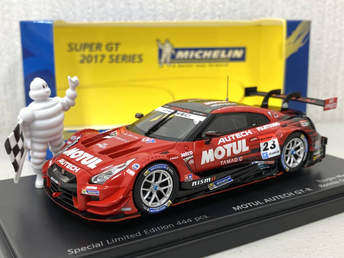 MICHELIN 444台 限定・未使用＞EBBRO製 1/43 MOTUL AUTECH GT-R SUPER