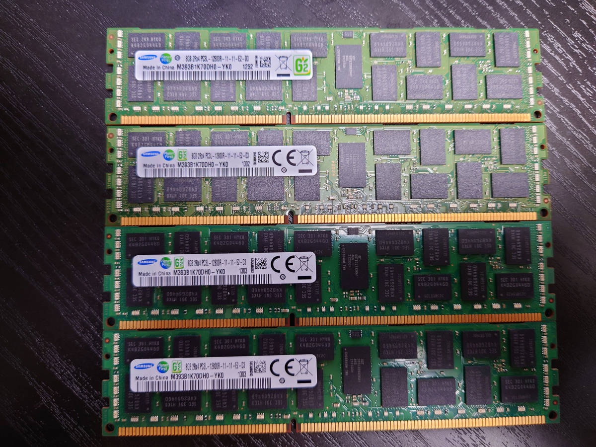 DDR4 8GB Samsung サーバー用メモリ SAMSUNG 計32GB 8GB×4枚SAMSUNG