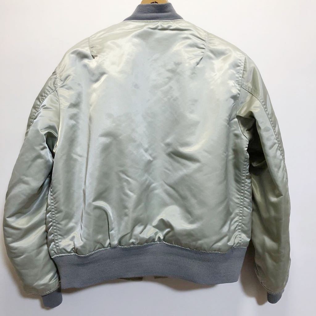 USA製 コリンス MA-1 フライトジャケット ヴィンテージ シルバー MA1