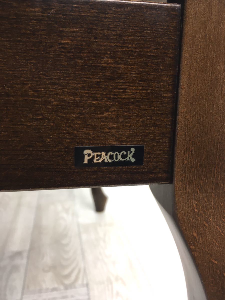 peacock ピーコック ピアノ椅子 ブラウン 高さ調節機能付き ベンチ