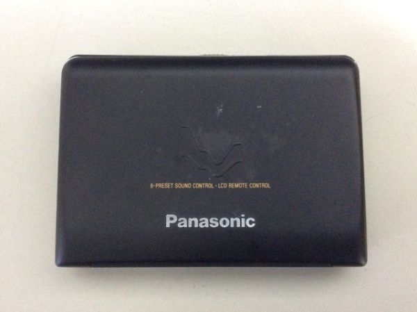 ジャンク パナソニック RQ-S60 カセットプレーヤー 黒色 オーディオ コンパクト ポータブル テープ 再生専用 イヤホン 電池 管38441757
