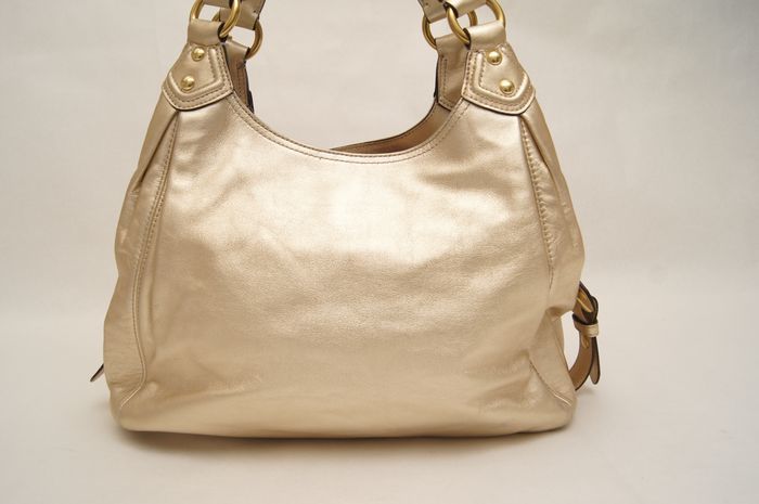 極美品】COACH コーチ ショルダーバッグ レディース ゴールド 