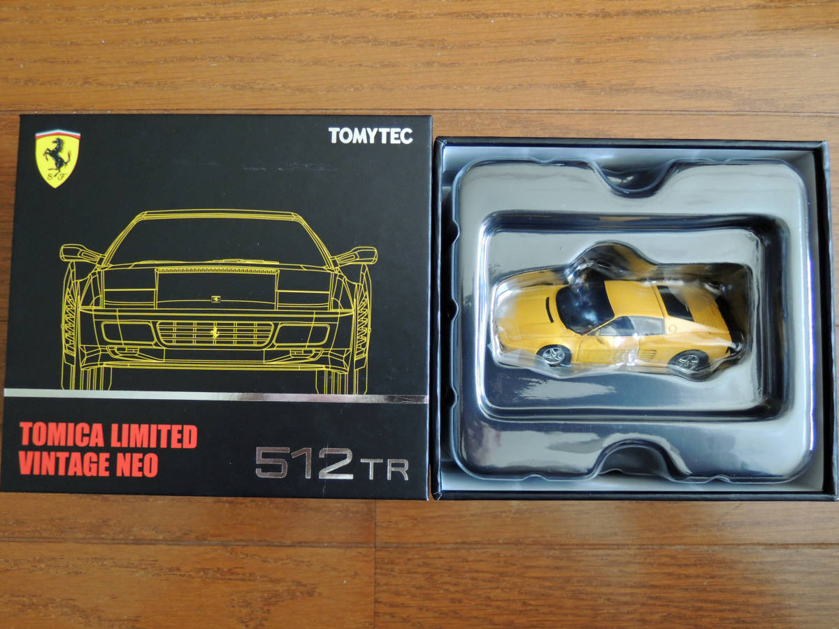 未使用・TOMYTEC】フェラーリ 512 TR（黄） 未使用・TOMYTEC