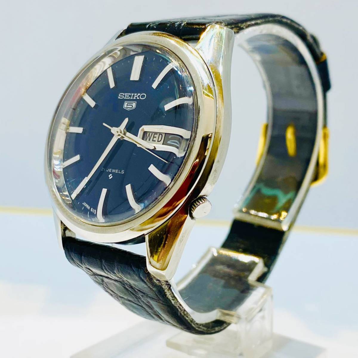 CA0701423 △SEIKO5 セイコー 5 6119-8020 自動巻き アナログ ラウンド 