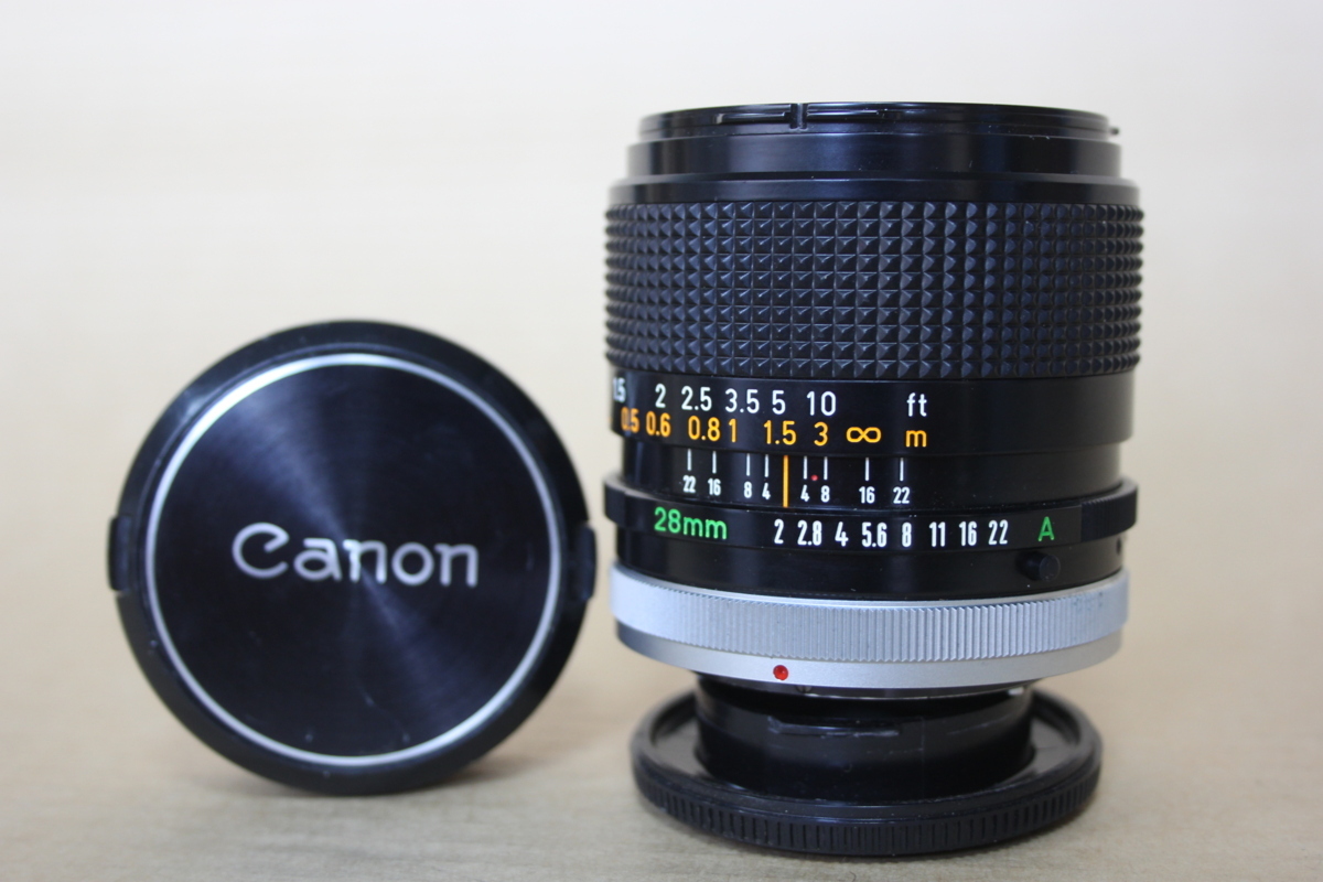 ☆(F0412-15) Canon キャノン FD 28mm f2 S.S.C 単焦点レンズ オールド