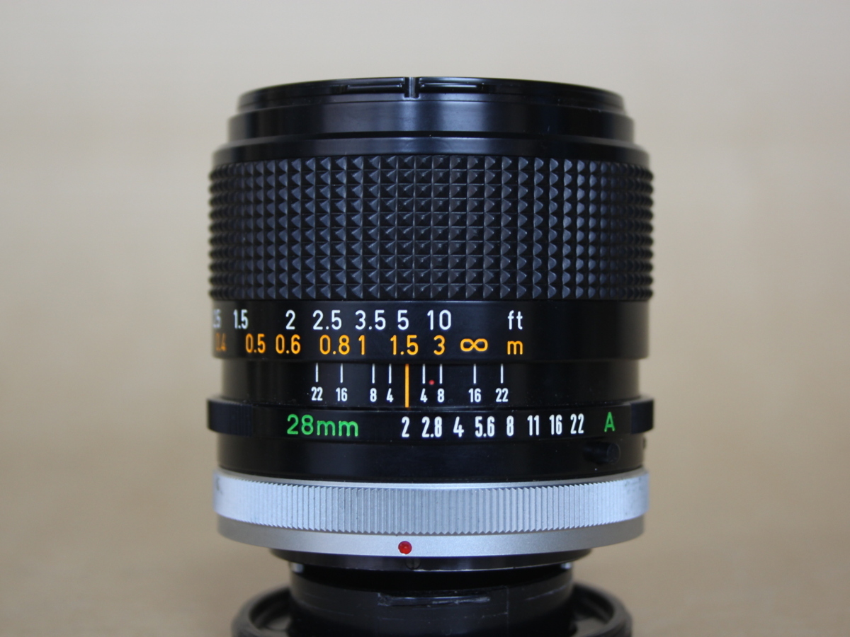 ☆(F0412-15) Canon キャノン FD 28mm f2 S.S.C 単焦点レンズ オールド