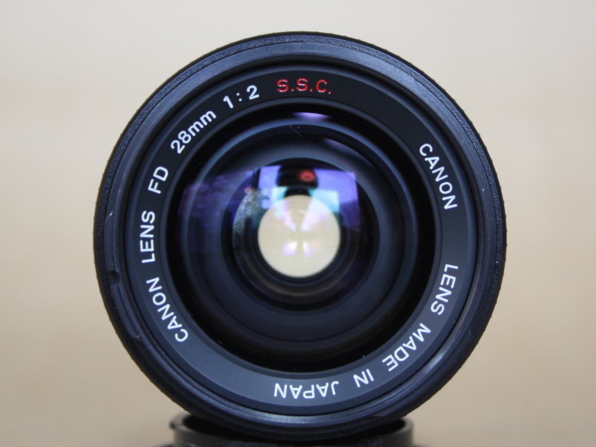 ☆(F0412-15) Canon キャノン FD 28mm f2 S.S.C 単焦点レンズ オールド