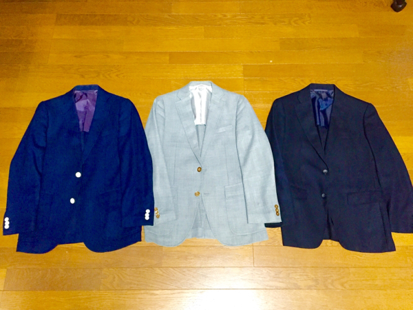 スーツカンパニージャケット３点 SUIT COMPANY 165-8 Sサイズ
