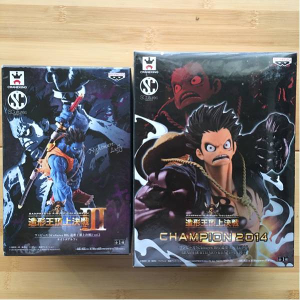 【未開封】ワンピース フィギュア 造形王頂上決戦 ルフィ 2種