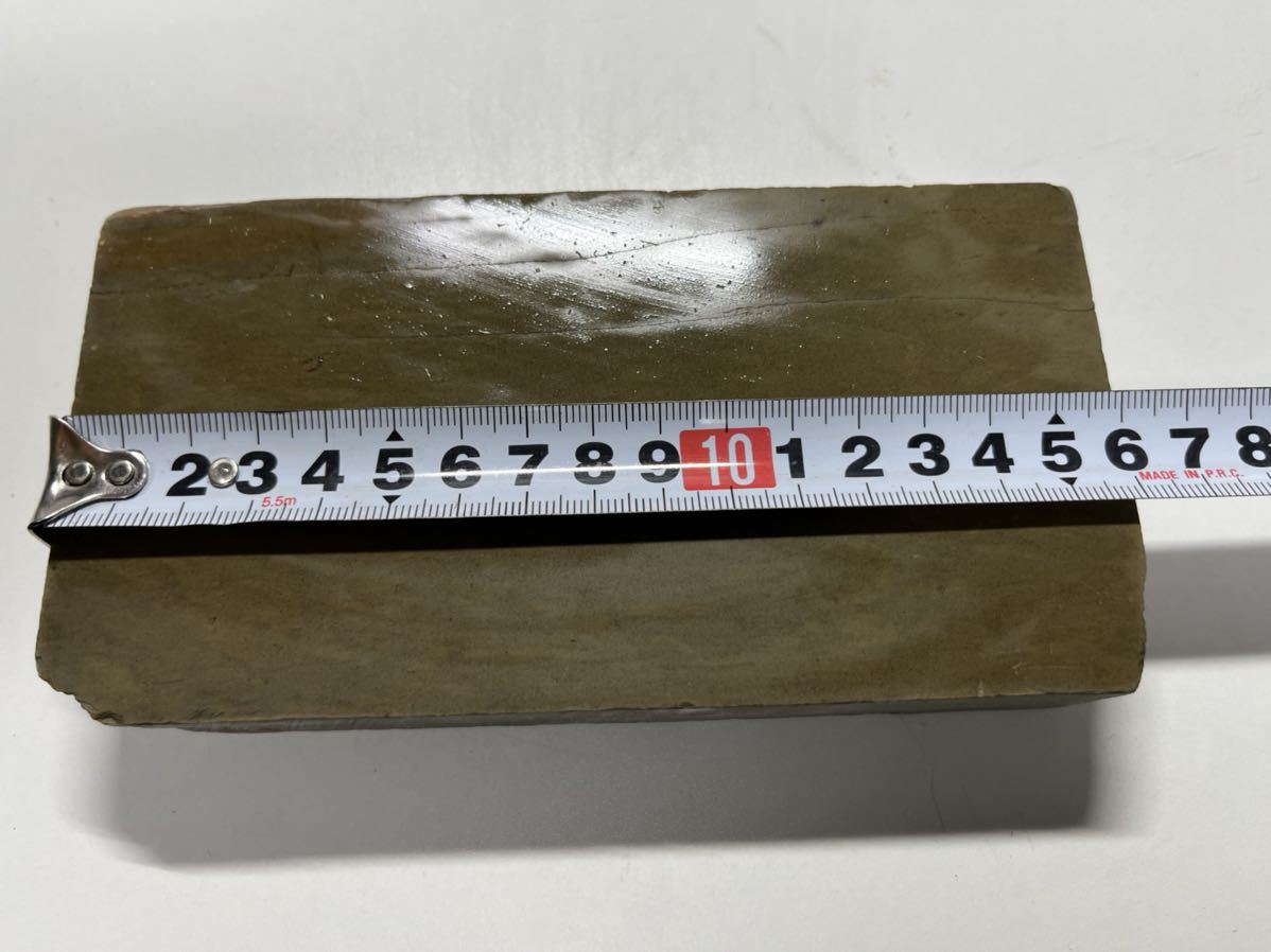 03よ100 理容 天然砥石 砥石 16.0×8.5×2.7 762g